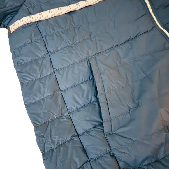 Marine Layer Banks Puffer Hoodie sea Jacket Navy blue sz 2XL full zip pockets - Picture 6 of 9